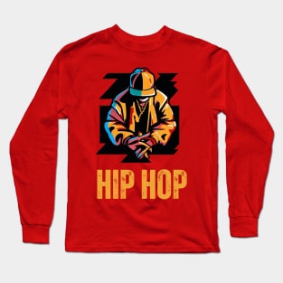 Hip Hop Geometric Long Sleeve T-Shirt